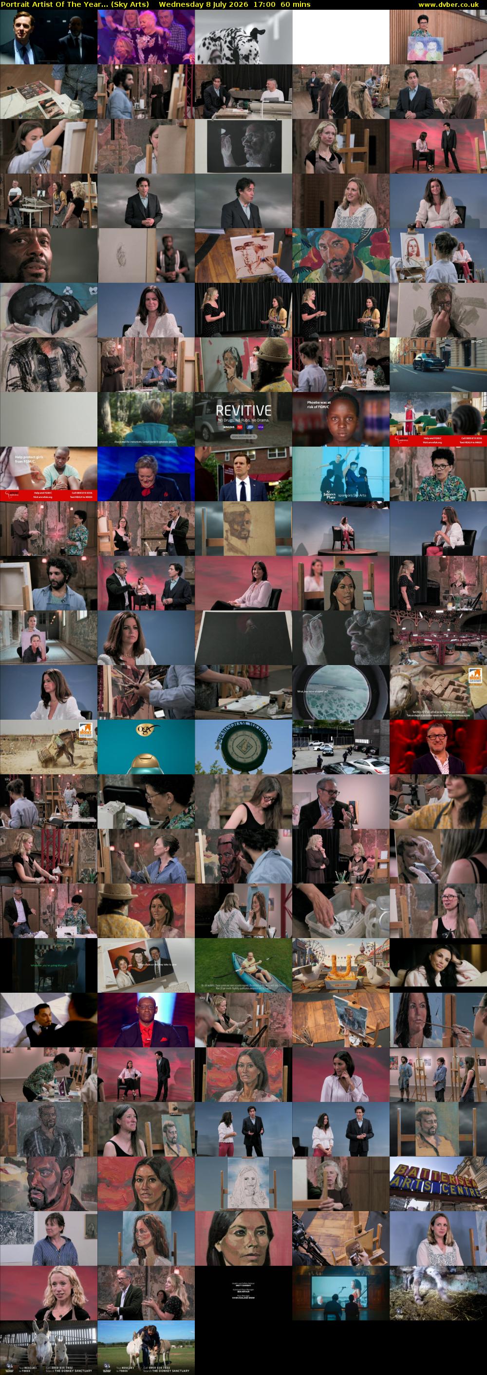 Portrait Artist Of The Year... (Sky Arts) Wednesday 8 July 2026 17:00 - 18:00