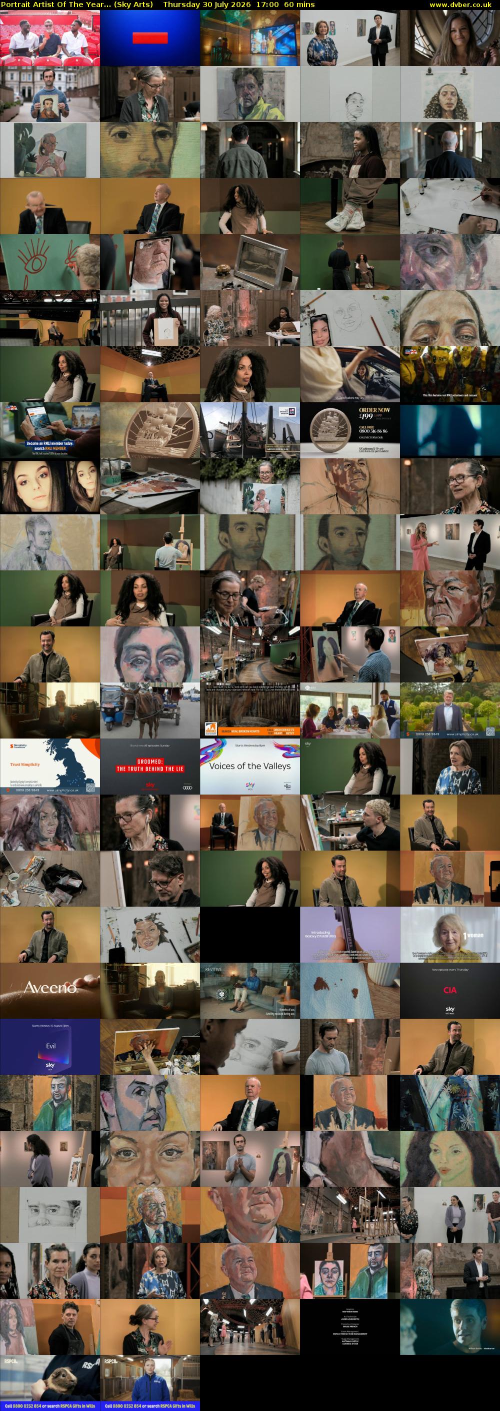 Portrait Artist Of The Year... (Sky Arts) Thursday 30 July 2026 17:00 - 18:00
