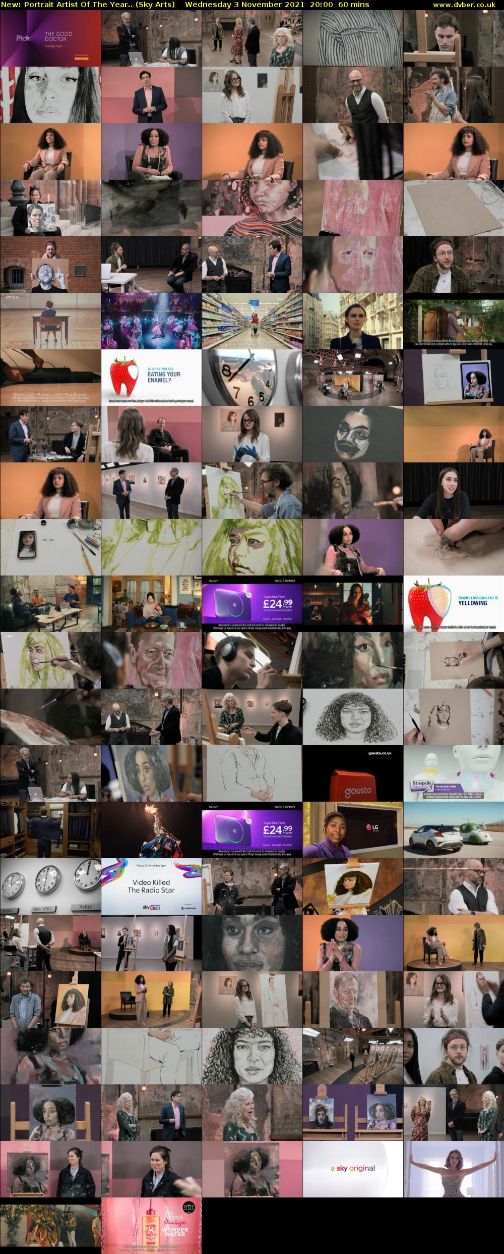 Portrait Artist Of The Year.. (Sky Arts) Wednesday 3 November 2021 20:00 - 21:00