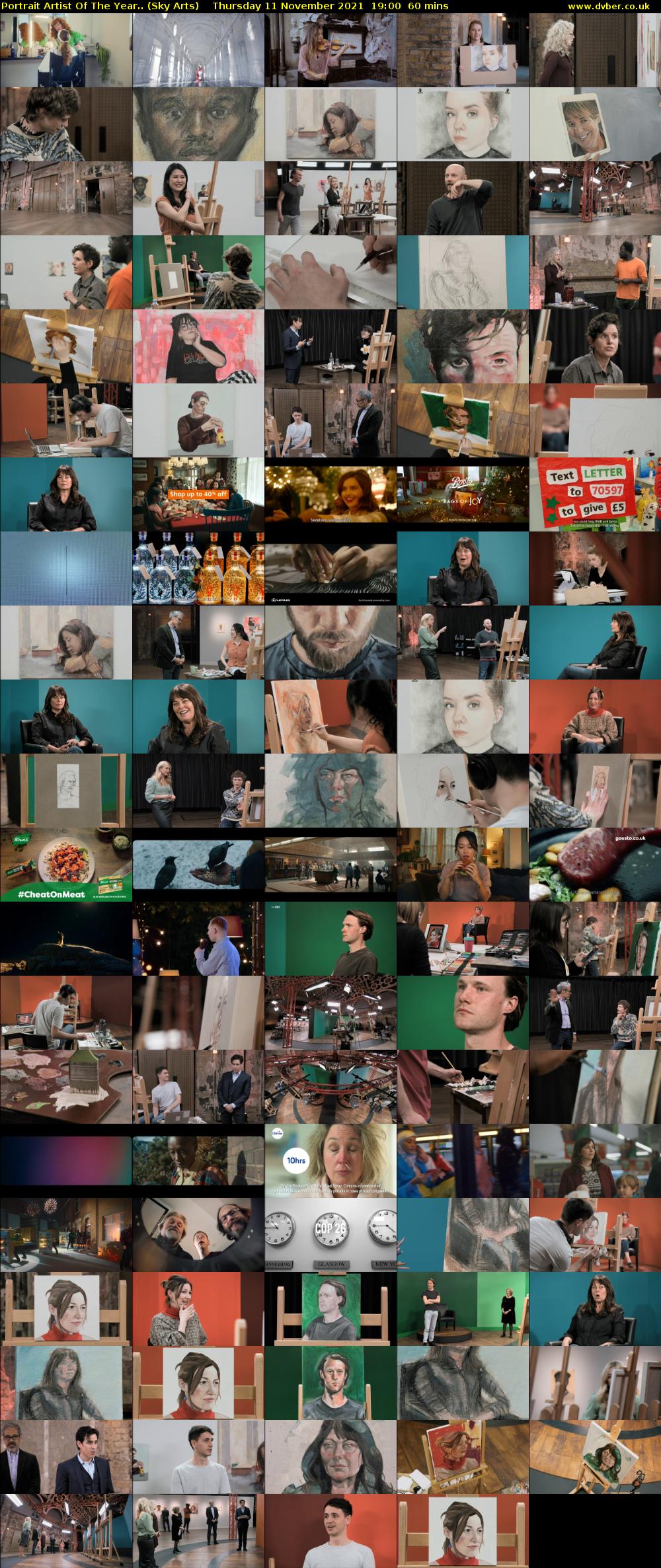 Portrait Artist Of The Year.. (Sky Arts) Thursday 11 November 2021 19:00 - 20:00