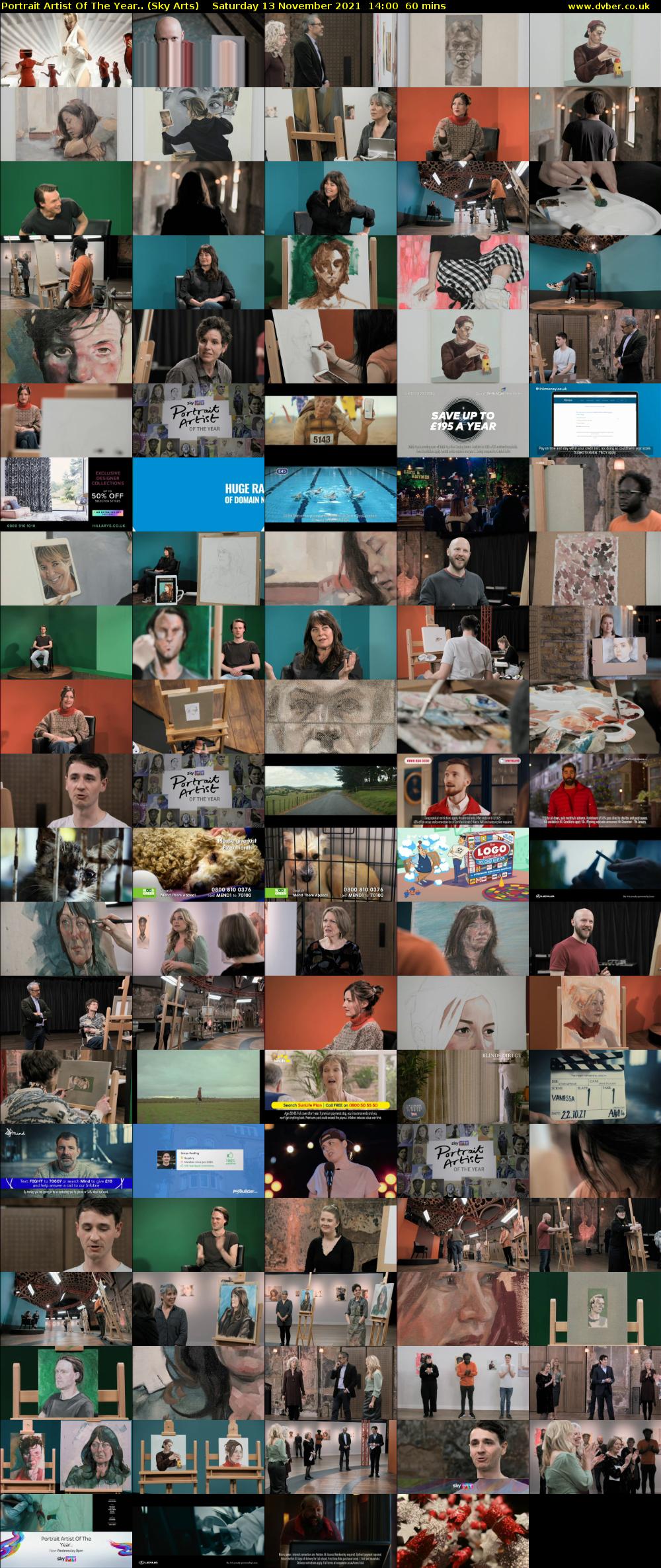 Portrait Artist Of The Year.. (Sky Arts) Saturday 13 November 2021 14:00 - 15:00