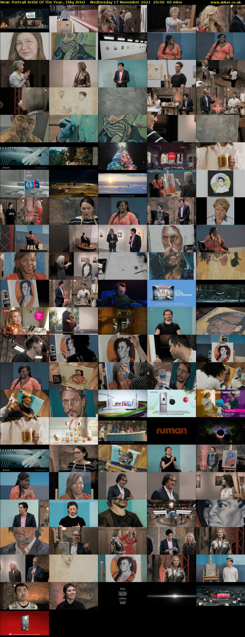 Portrait Artist Of The Year.. (Sky Arts) Wednesday 17 November 2021 20:00 - 21:00