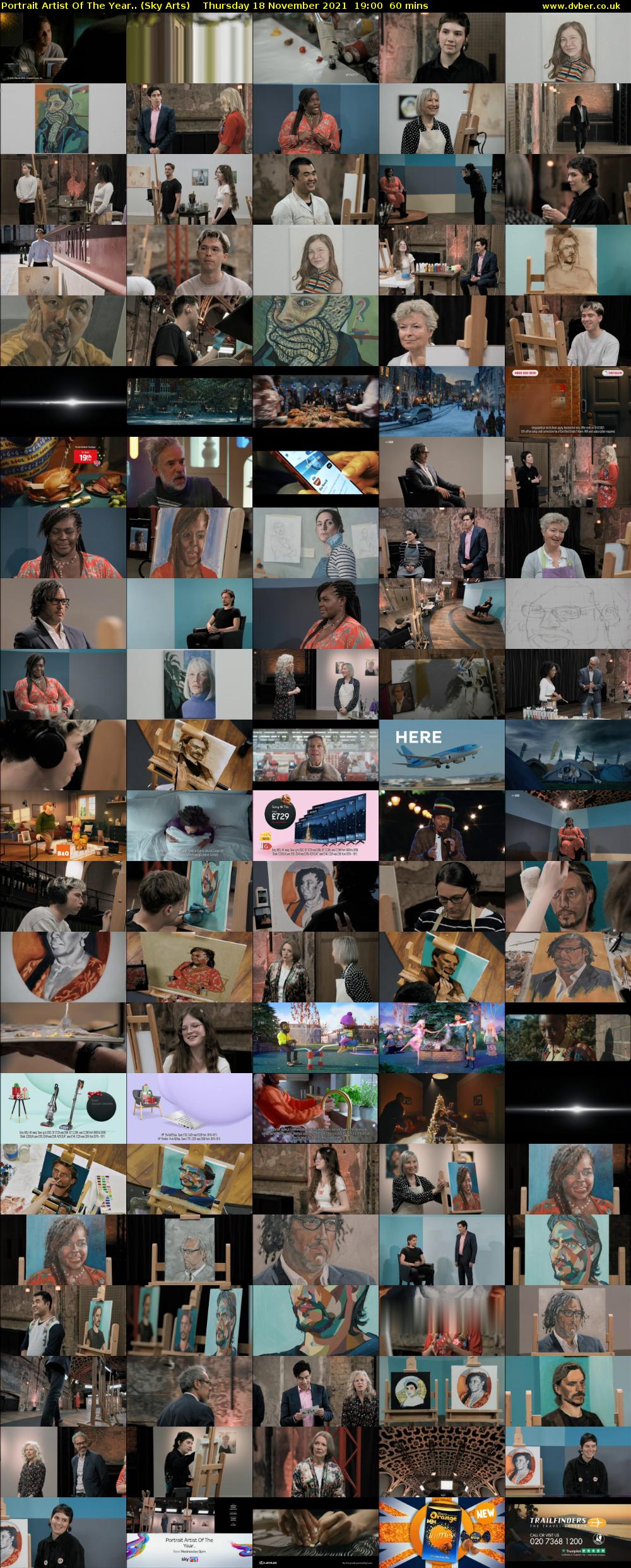Portrait Artist Of The Year.. (Sky Arts) Thursday 18 November 2021 19:00 - 20:00