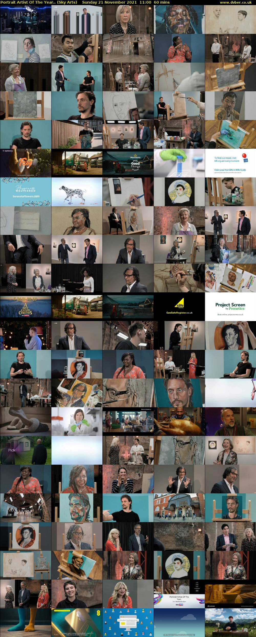 Portrait Artist Of The Year.. (Sky Arts) Sunday 21 November 2021 11:00 - 12:00