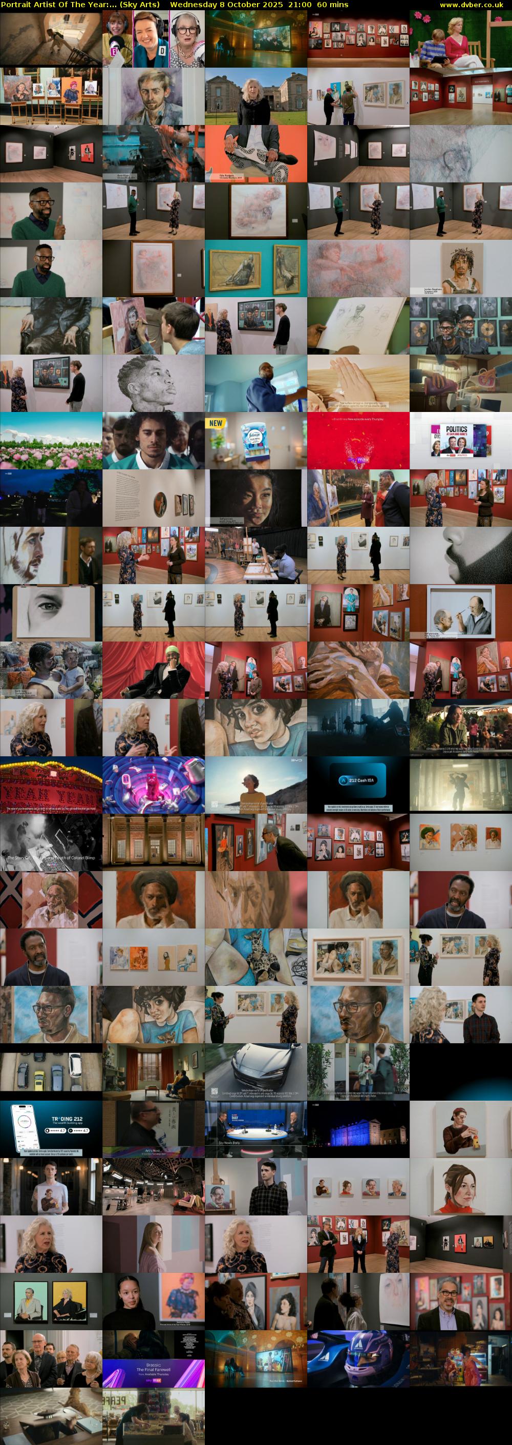 Portrait Artist Of The Year:... (Sky Arts) Wednesday 8 October 2025 21:00 - 22:00