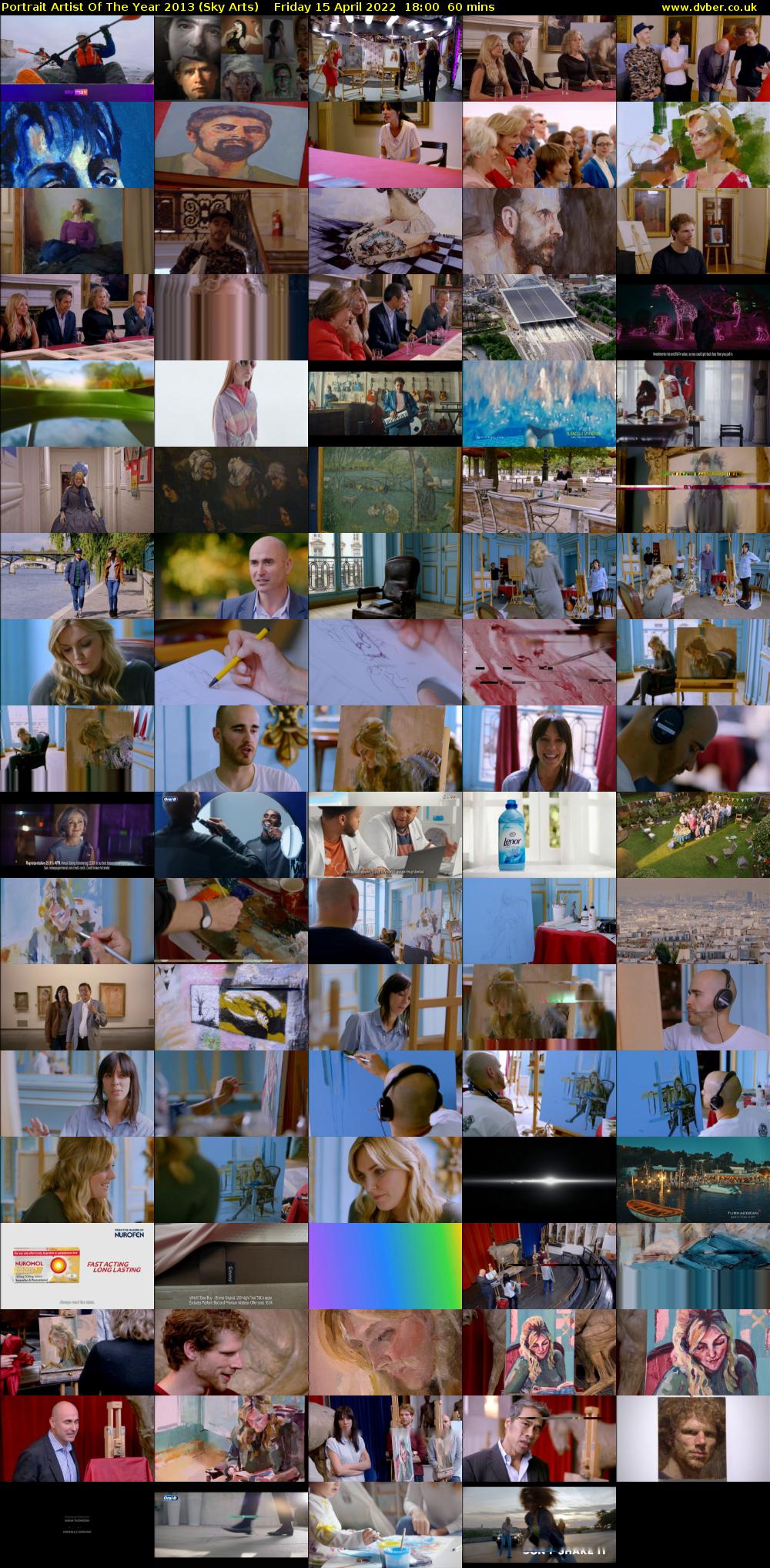 Portrait Artist Of The Year 2013 (Sky Arts) Friday 15 April 2022 18:00 - 19:00