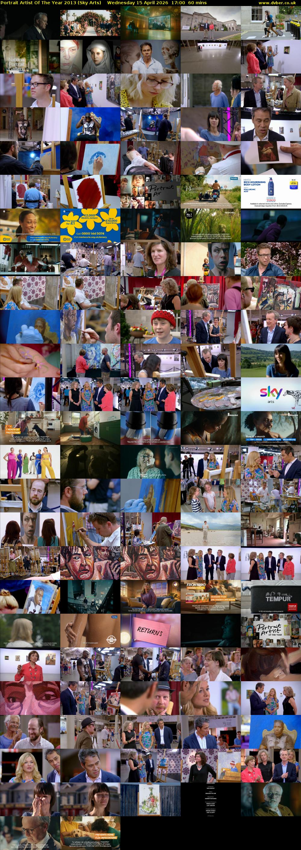 Portrait Artist Of The Year 2013 (Sky Arts) Wednesday 15 April 2026 17:00 - 18:00