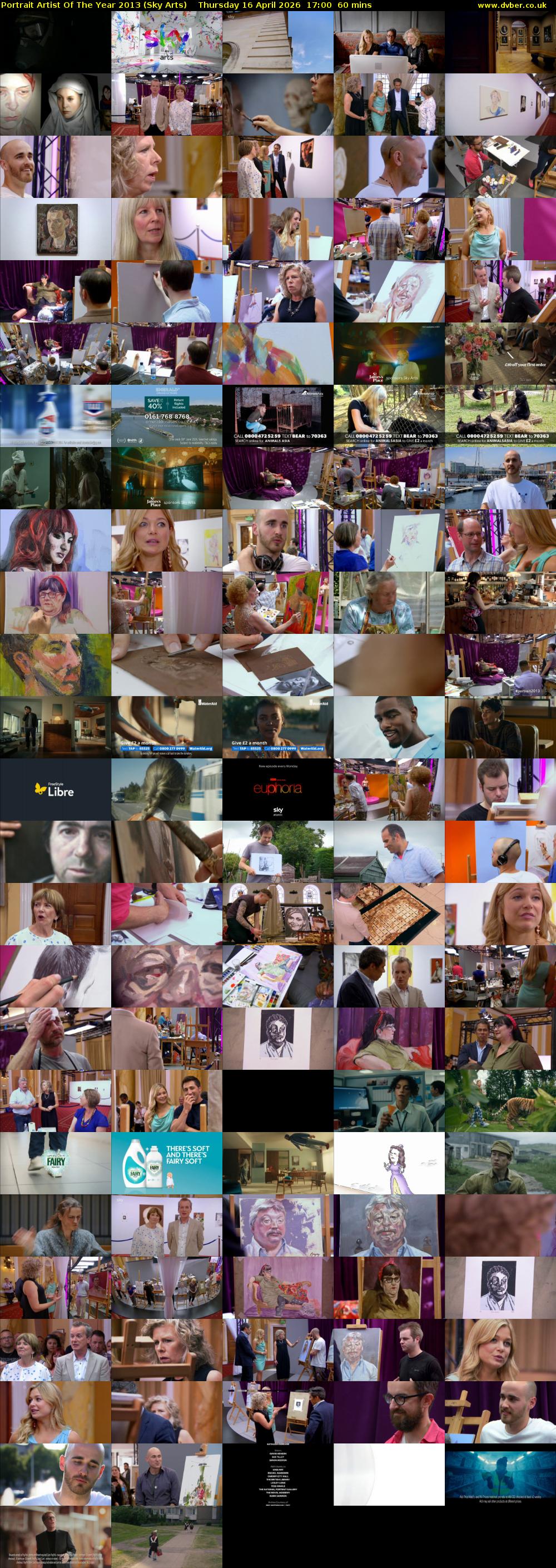 Portrait Artist Of The Year 2013 (Sky Arts) Thursday 16 April 2026 17:00 - 18:00