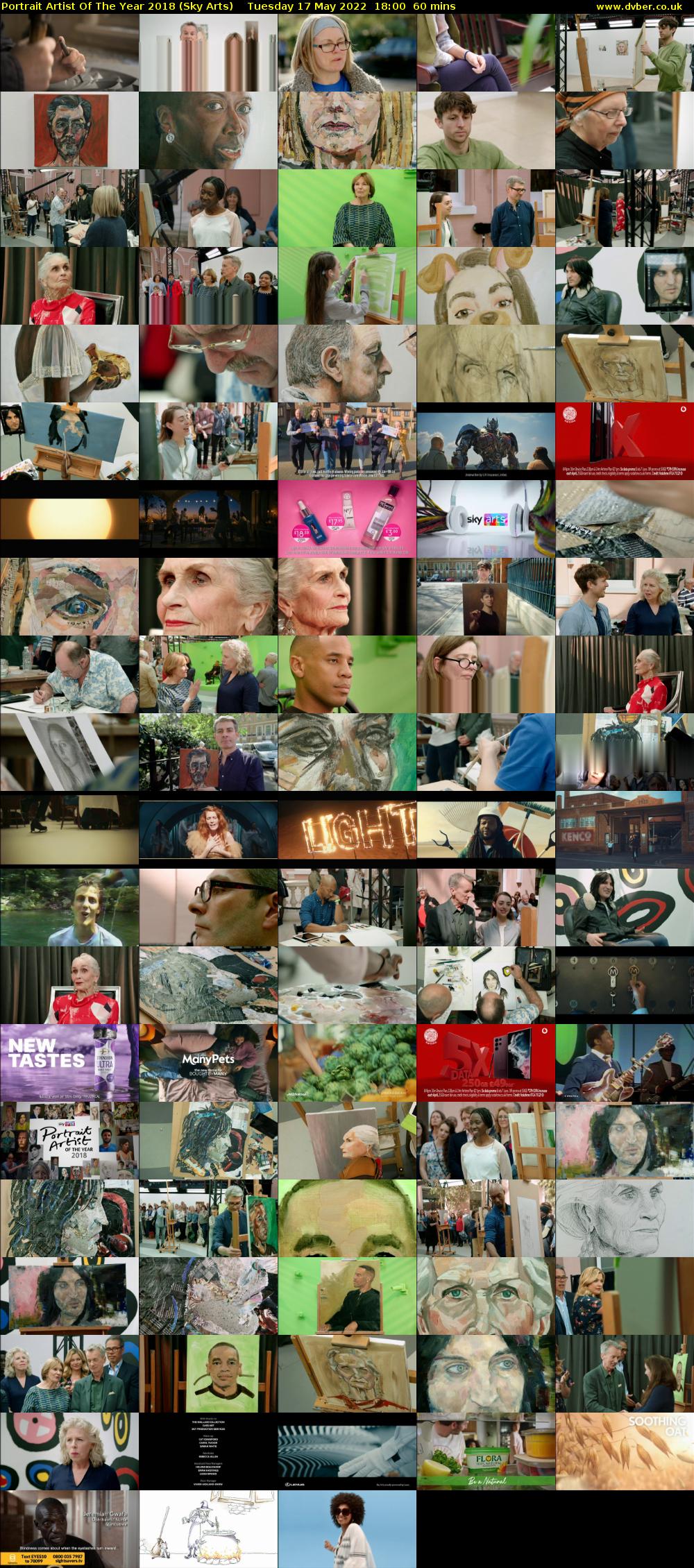 Portrait Artist Of The Year 2018 (Sky Arts) Tuesday 17 May 2022 18:00 - 19:00