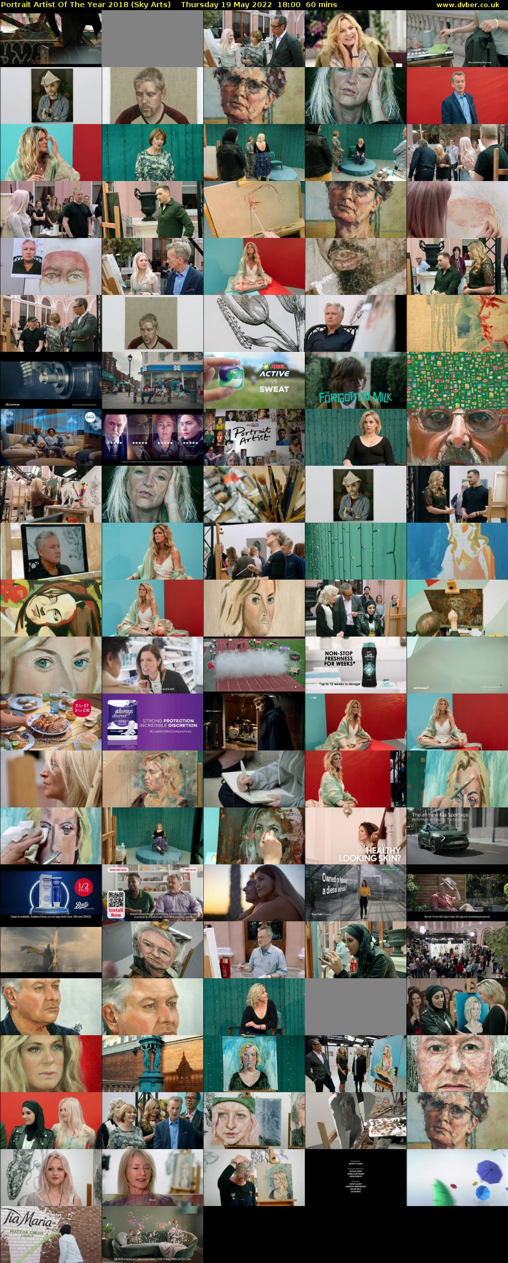 Portrait Artist Of The Year 2018 (Sky Arts) Thursday 19 May 2022 18:00 - 19:00