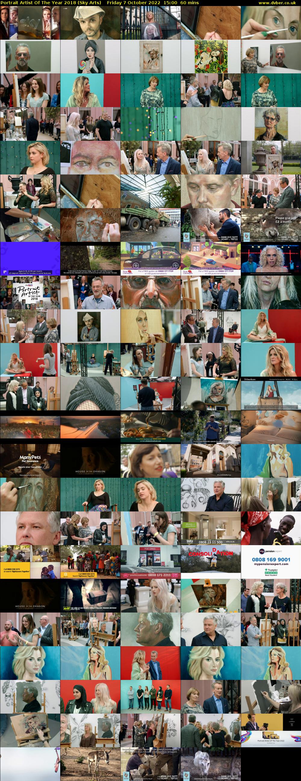 Portrait Artist Of The Year 2018 (Sky Arts) Friday 7 October 2022 15:00 - 16:00