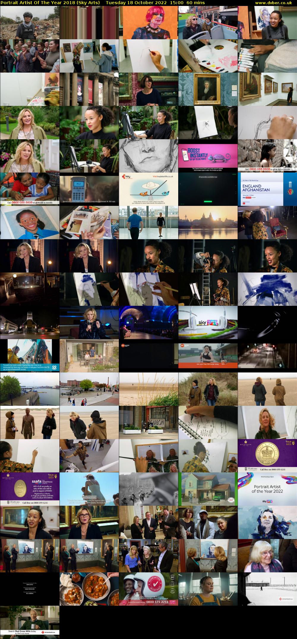 Portrait Artist Of The Year 2018 (Sky Arts) Tuesday 18 October 2022 15:00 - 16:00