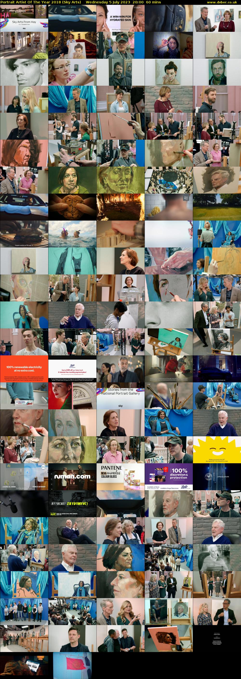 Portrait Artist Of The Year 2018 (Sky Arts) Wednesday 5 July 2023 20:00 - 21:00