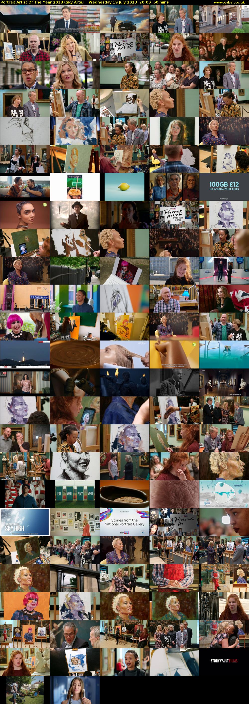 Portrait Artist Of The Year 2018 (Sky Arts) Wednesday 19 July 2023 20:00 - 21:00