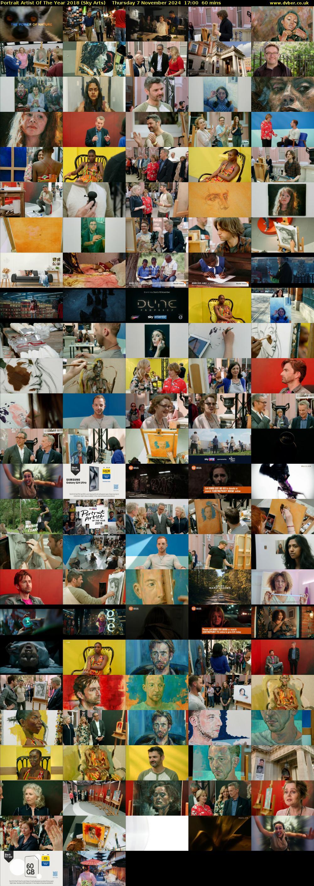 Portrait Artist Of The Year 2018 (Sky Arts) Thursday 7 November 2024 17:00 - 18:00
