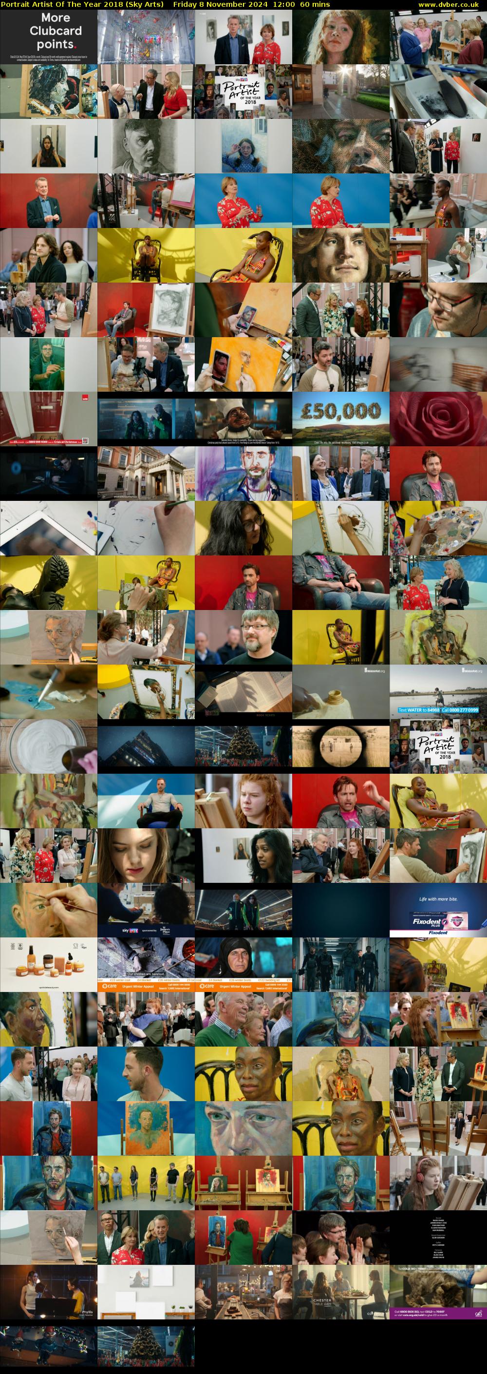 Portrait Artist Of The Year 2018 (Sky Arts) Friday 8 November 2024 12:00 - 13:00