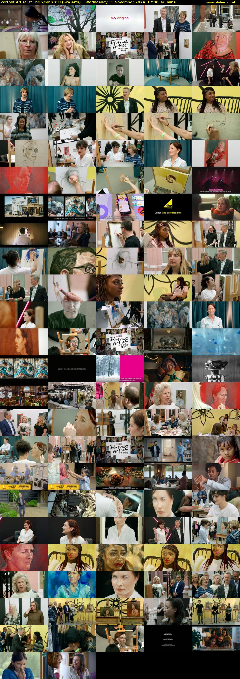 Portrait Artist Of The Year 2018 (Sky Arts) Wednesday 13 November 2024 17:00 - 18:00