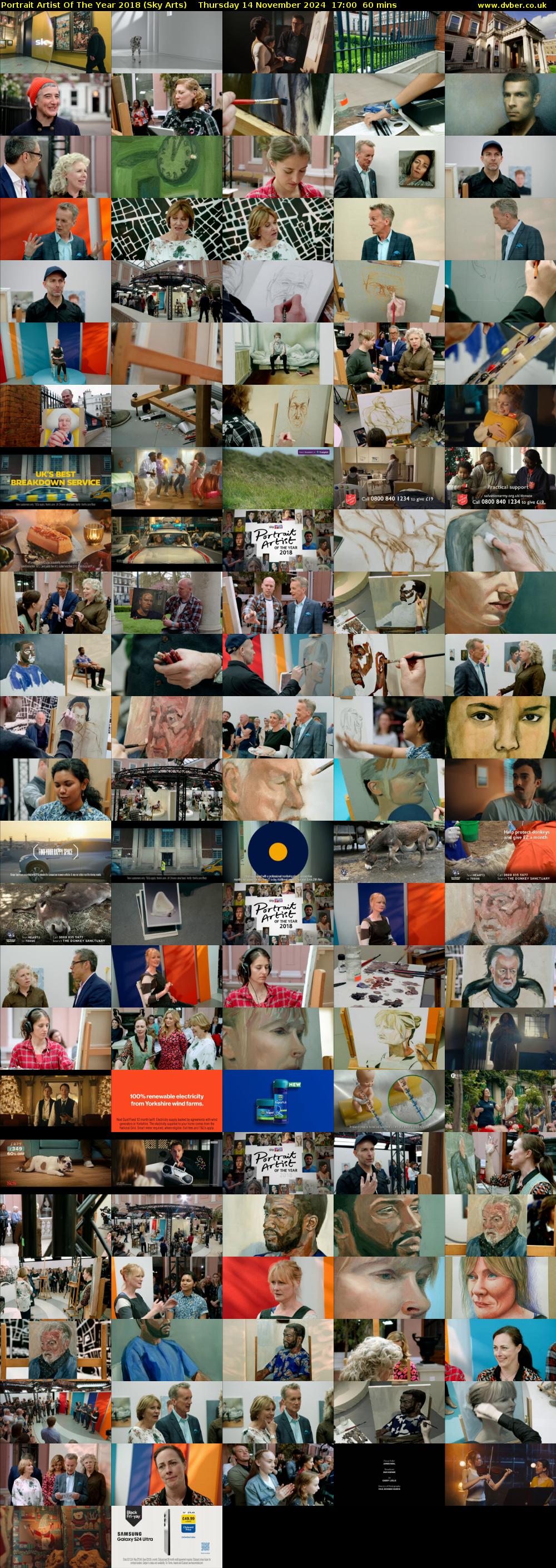 Portrait Artist Of The Year 2018 (Sky Arts) Thursday 14 November 2024 17:00 - 18:00