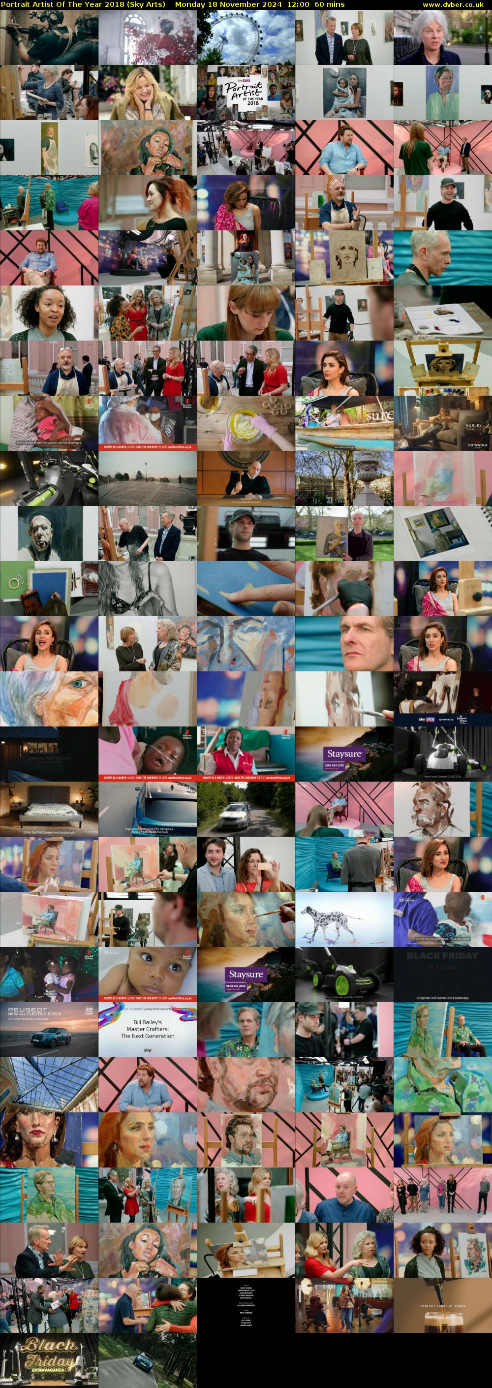 Portrait Artist Of The Year 2018 (Sky Arts) Monday 18 November 2024 12:00 - 13:00