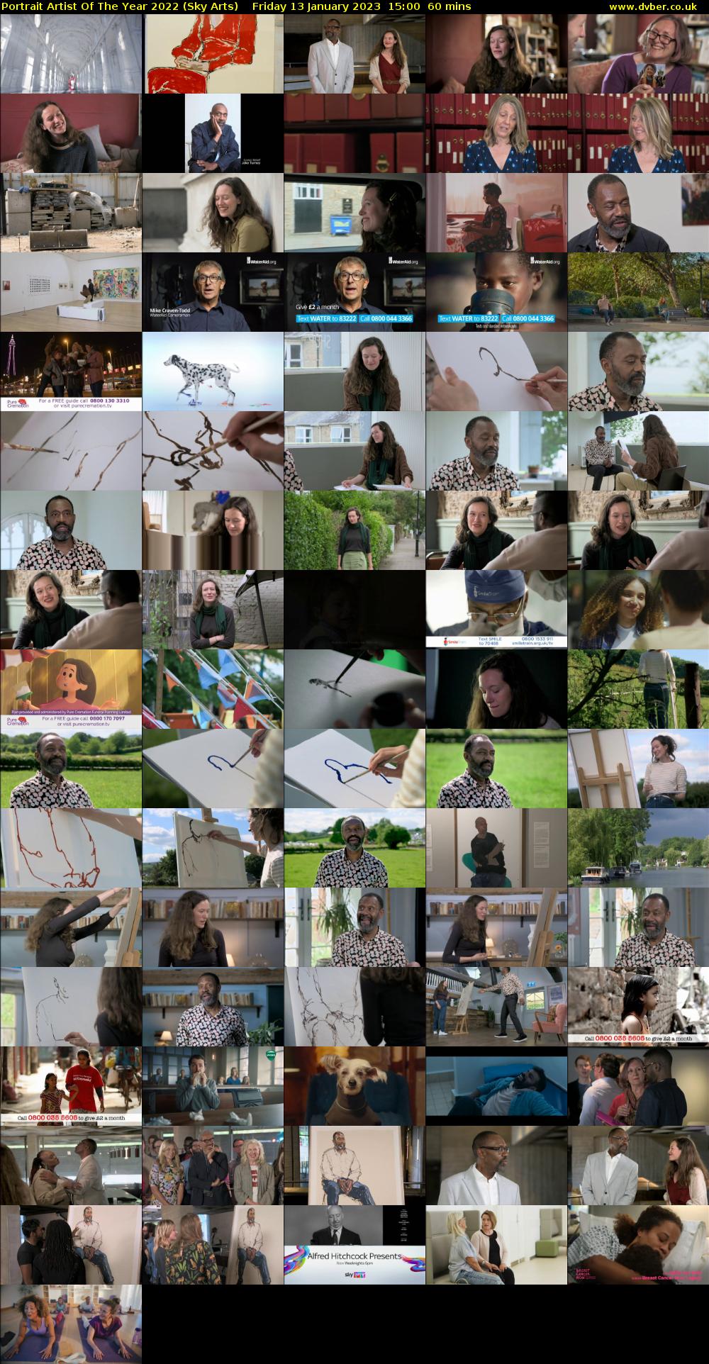 Portrait Artist Of The Year 2022 (Sky Arts) Friday 13 January 2023 15:00 - 16:00