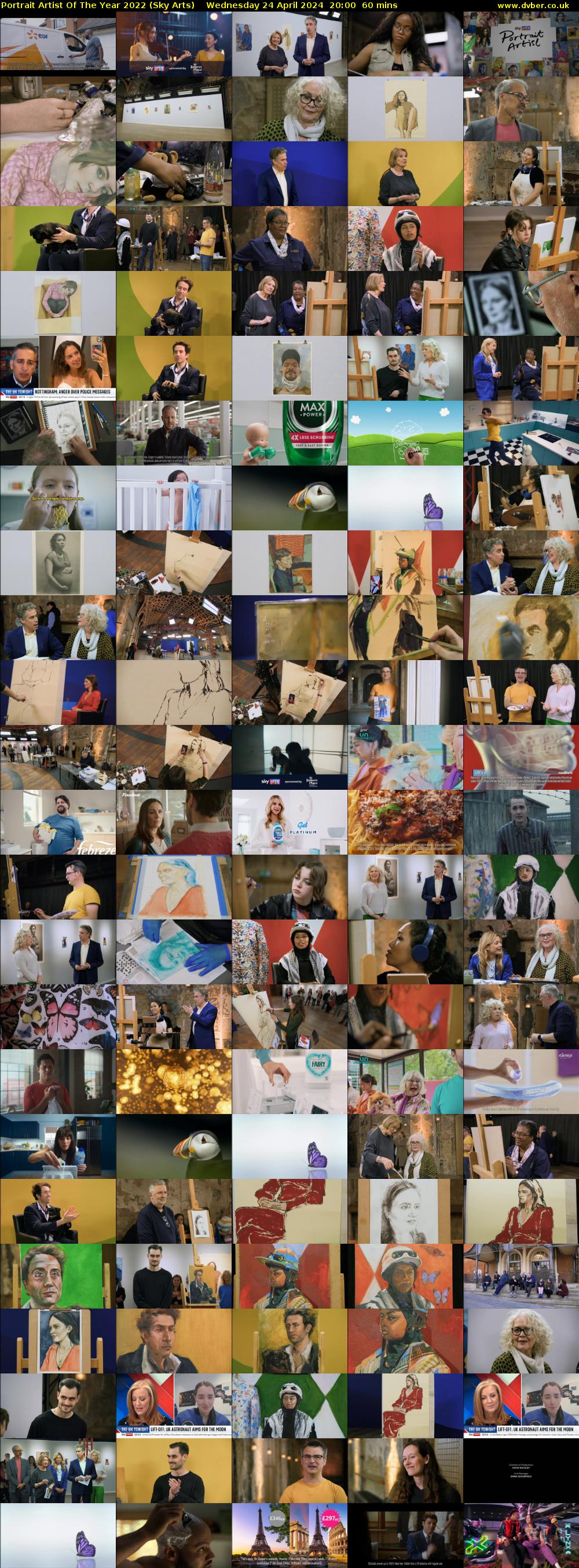 Portrait Artist Of The Year 2022 (Sky Arts) Wednesday 24 April 2024 20:00 - 21:00