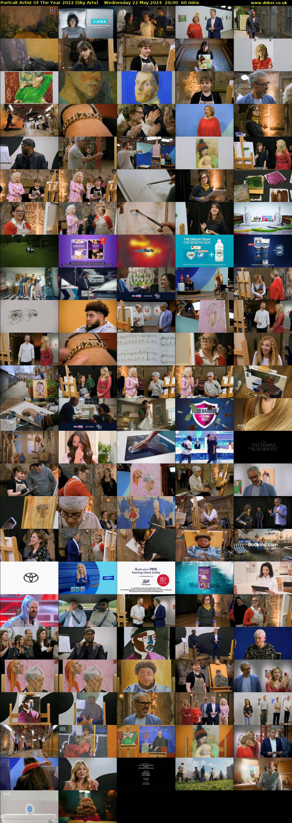 Portrait Artist Of The Year 2022 (Sky Arts) Wednesday 22 May 2024 20:00 - 21:00