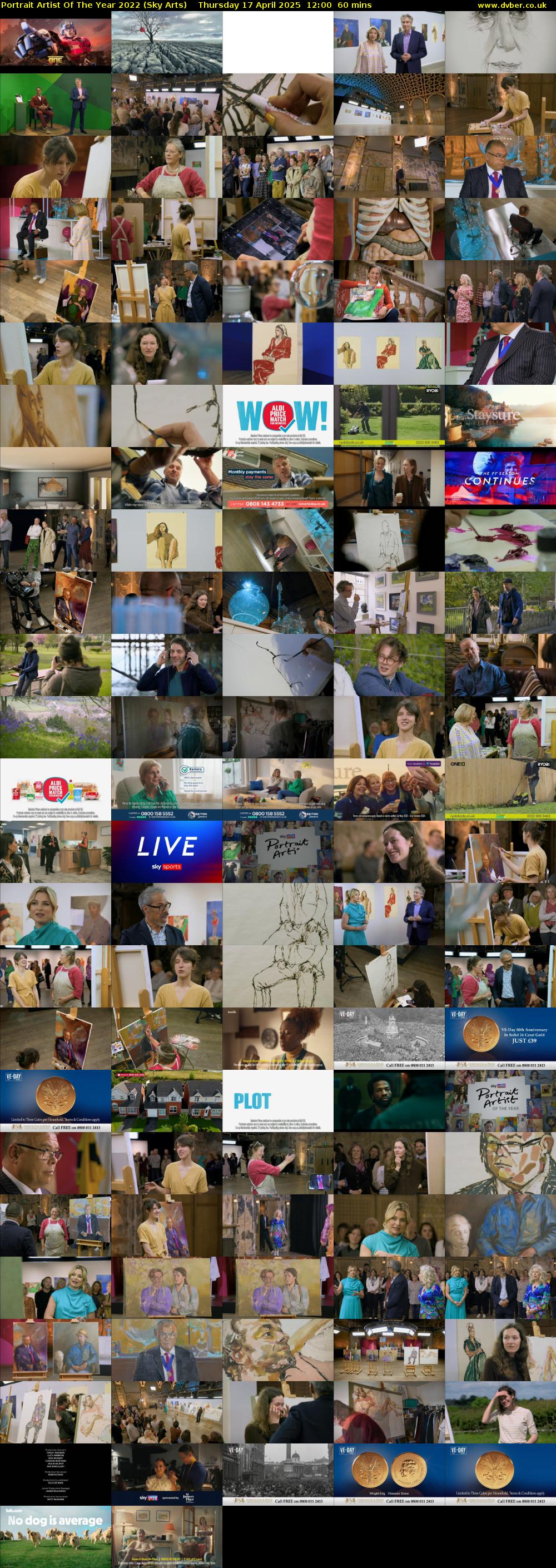 Portrait Artist Of The Year 2022 (Sky Arts) Thursday 17 April 2025 12:00 - 13:00