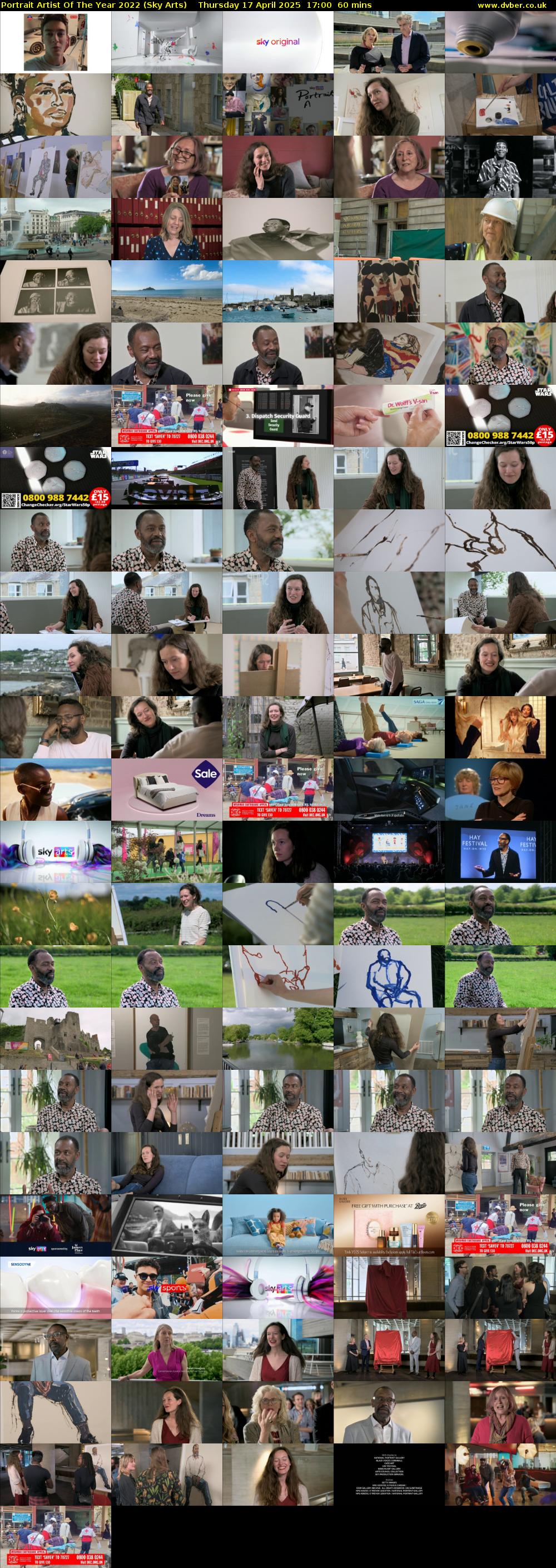 Portrait Artist Of The Year 2022 (Sky Arts) Thursday 17 April 2025 17:00 - 18:00