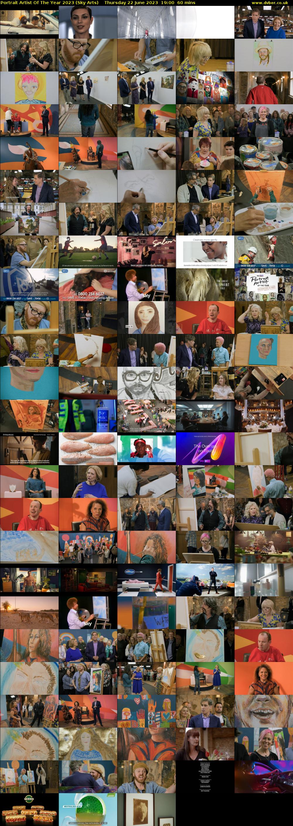 Portrait Artist Of The Year 2023 (Sky Arts) Thursday 22 June 2023 19:00 - 20:00