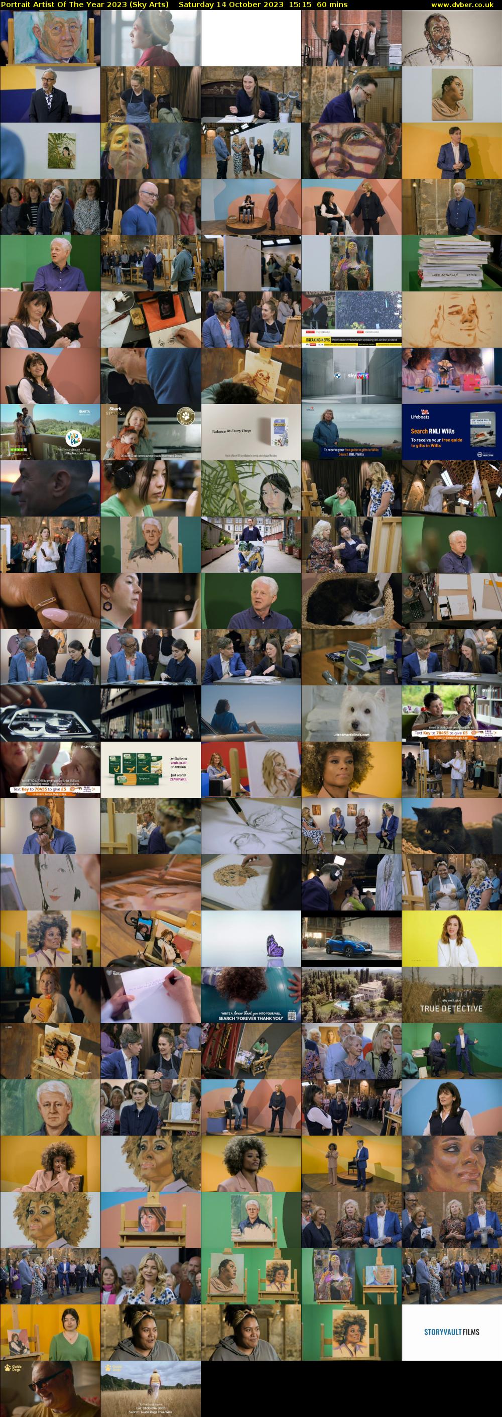 Portrait Artist Of The Year 2023 (Sky Arts) Saturday 14 October 2023 15:15 - 16:15