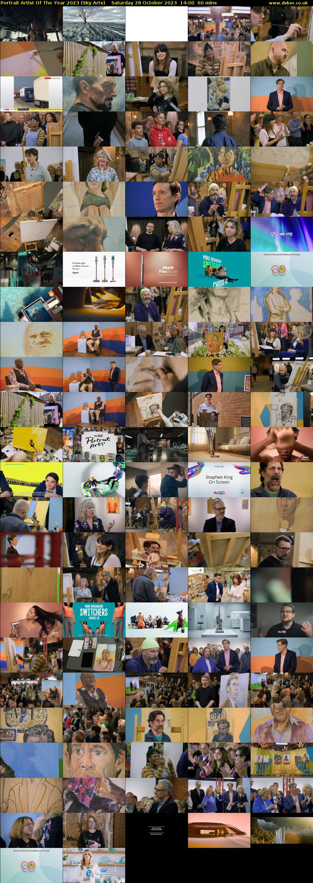 Portrait Artist Of The Year 2023 (Sky Arts) Saturday 28 October 2023 14:00 - 15:00