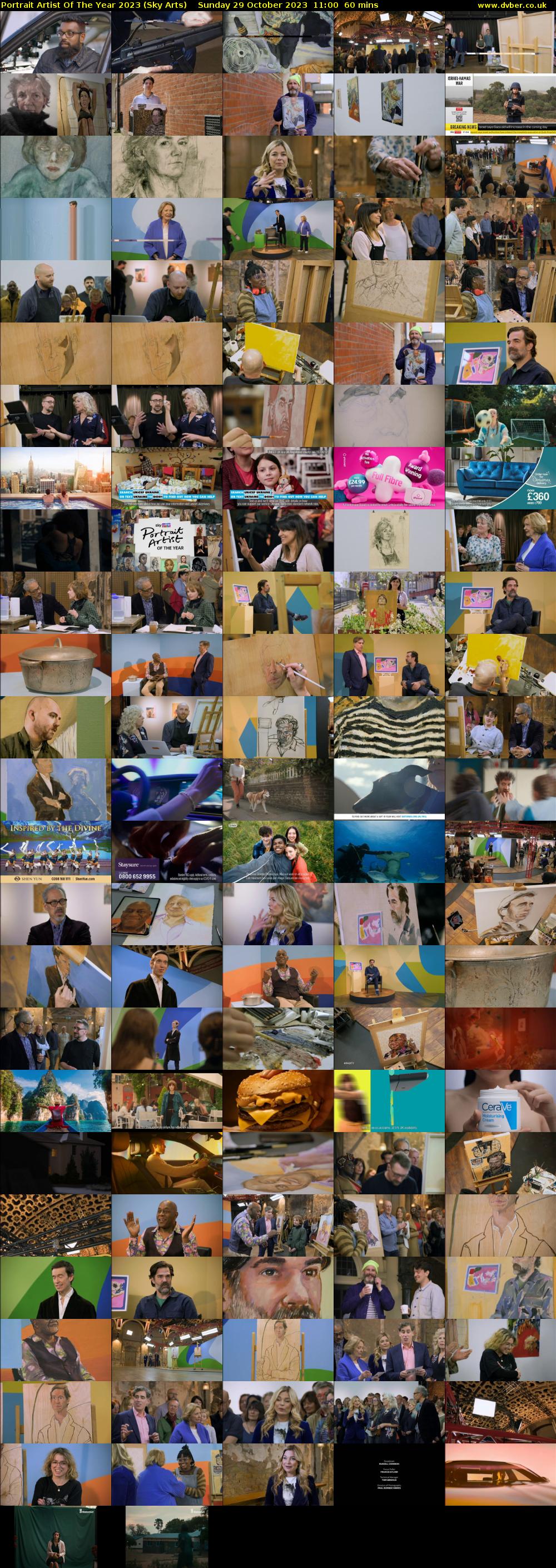 Portrait Artist Of The Year 2023 (Sky Arts) Sunday 29 October 2023 11:00 - 12:00