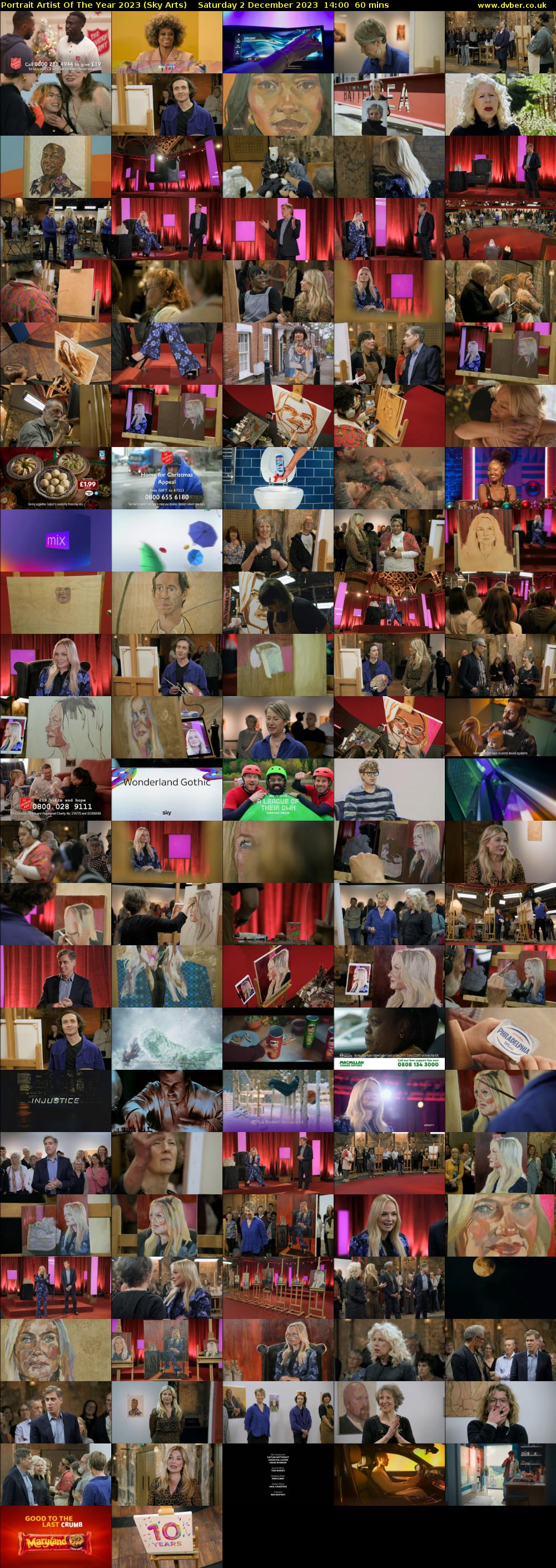 Portrait Artist Of The Year 2023 (Sky Arts) Saturday 2 December 2023 14:00 - 15:00