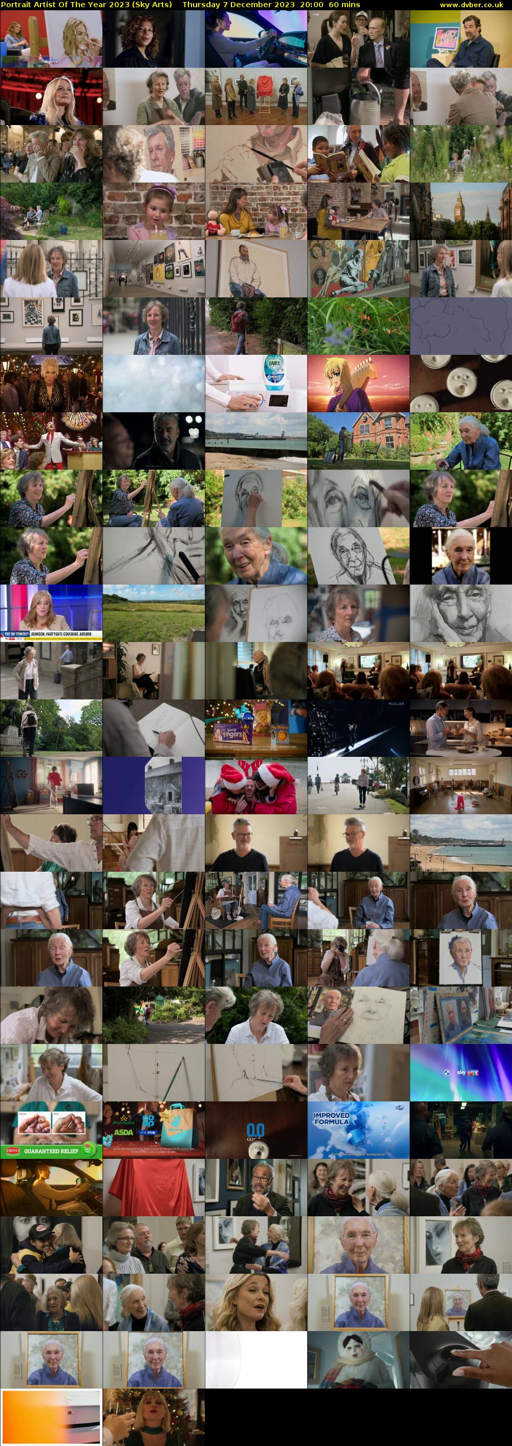 Portrait Artist Of The Year 2023 (Sky Arts) Thursday 7 December 2023 20:00 - 21:00