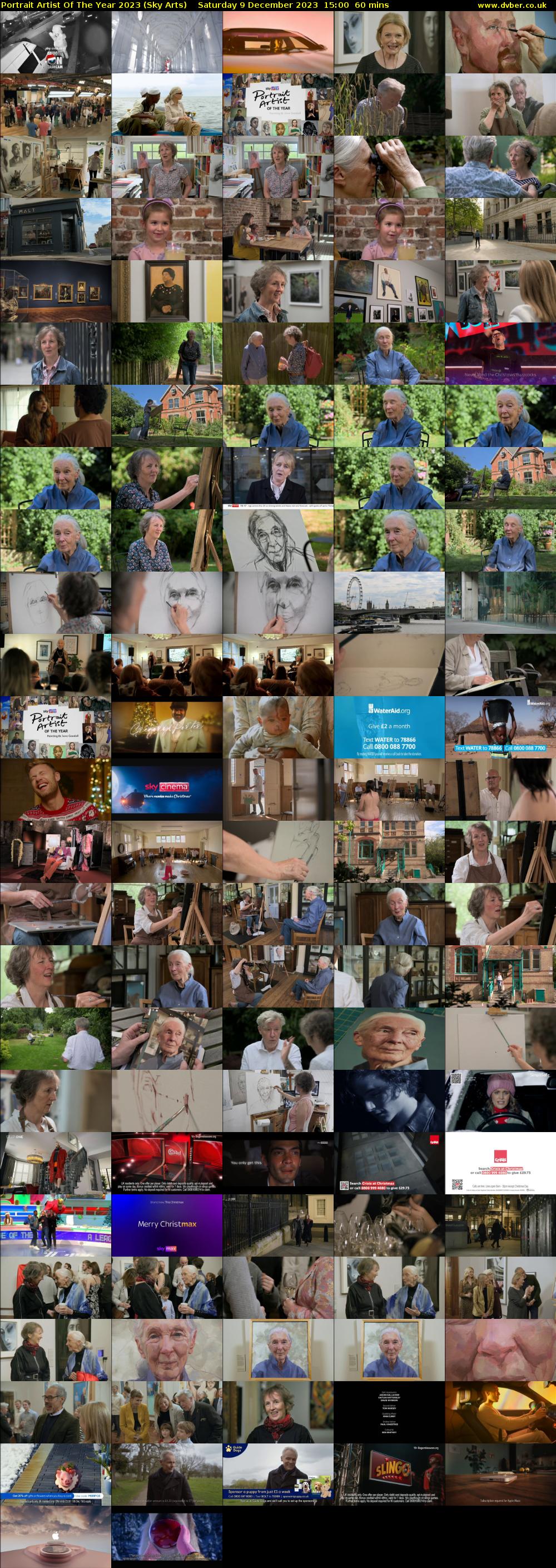 Portrait Artist Of The Year 2023 (Sky Arts) Saturday 9 December 2023 15:00 - 16:00