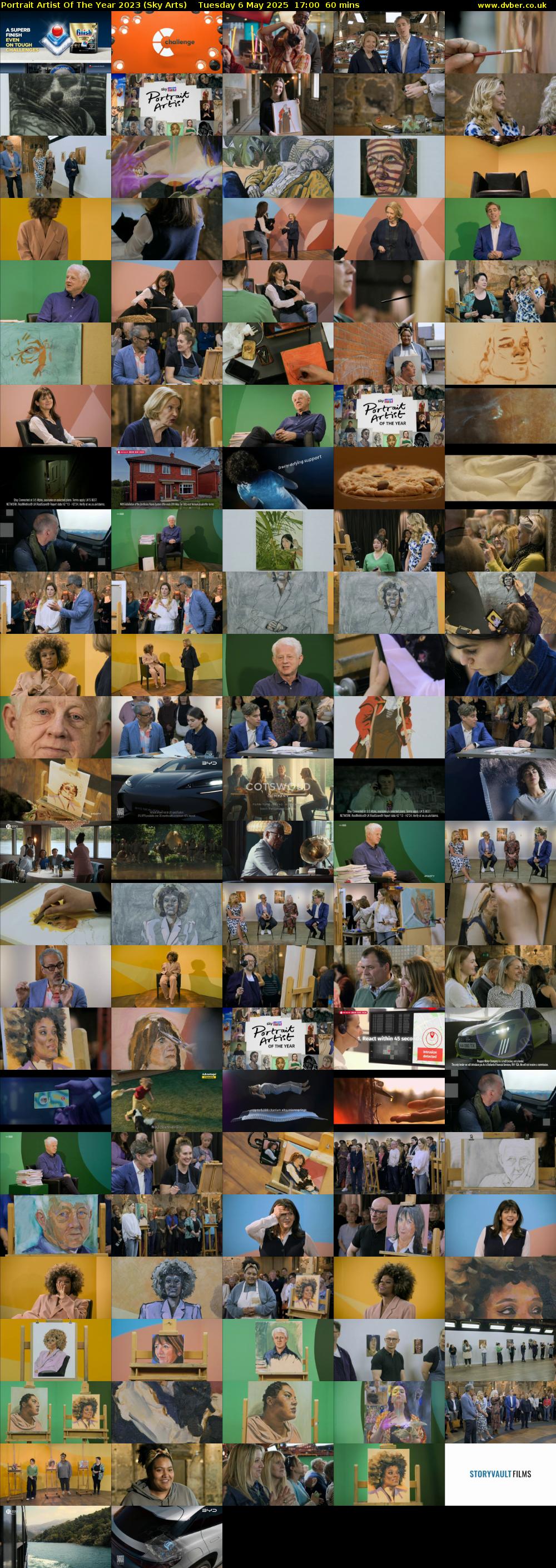 Portrait Artist Of The Year 2023 (Sky Arts) Tuesday 6 May 2025 17:00 - 18:00