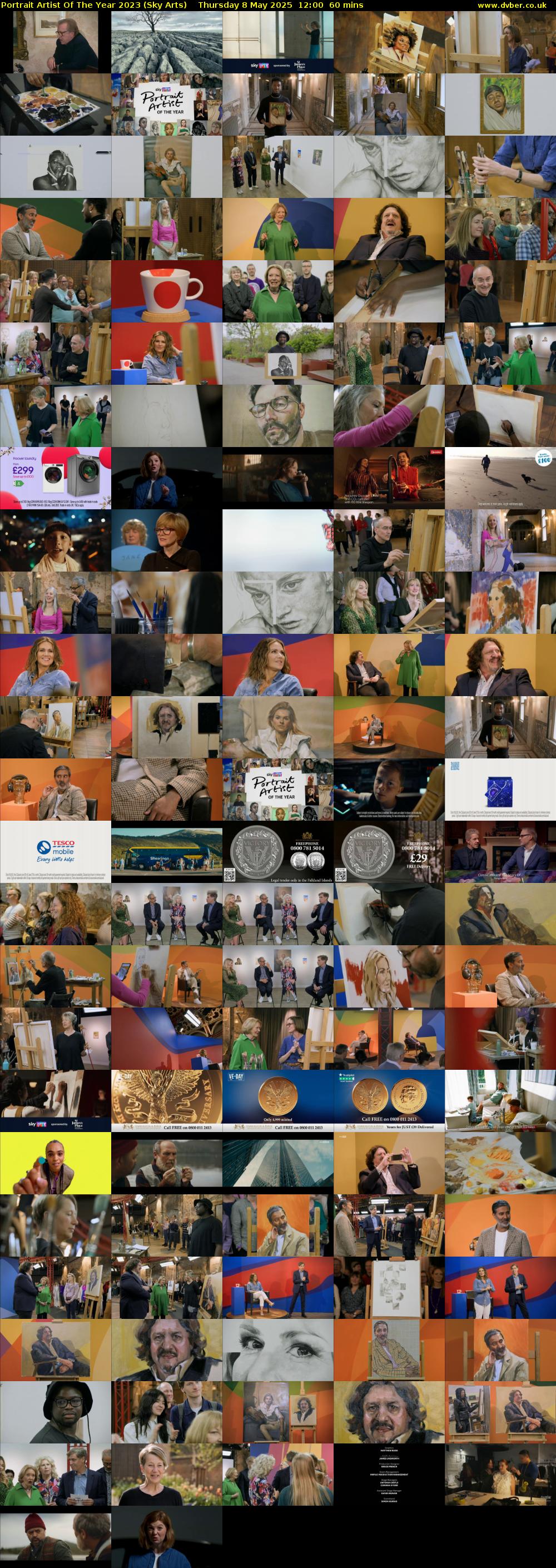 Portrait Artist Of The Year 2023 (Sky Arts) Thursday 8 May 2025 12:00 - 13:00