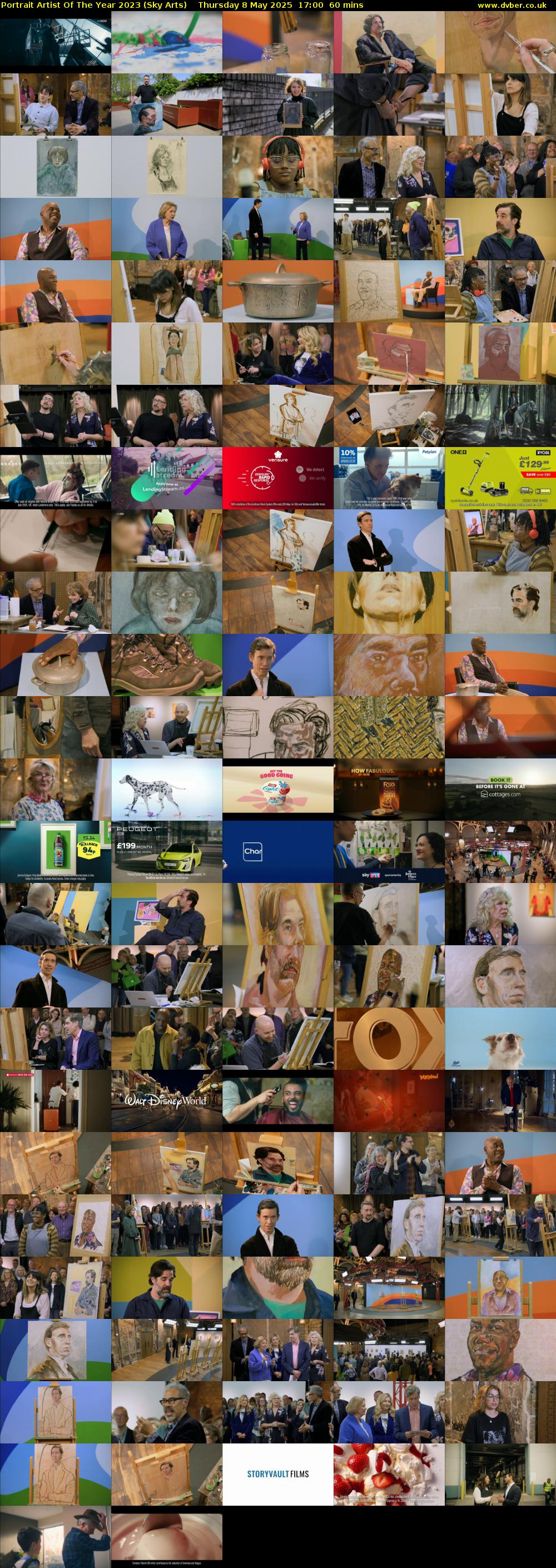 Portrait Artist Of The Year 2023 (Sky Arts) Thursday 8 May 2025 17:00 - 18:00