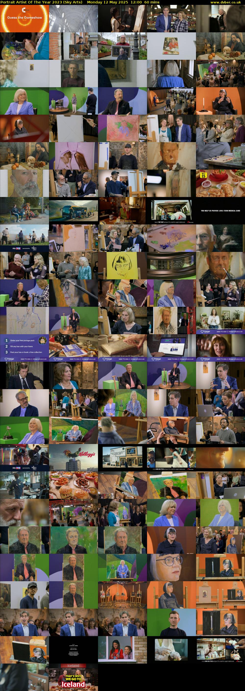 Portrait Artist Of The Year 2023 (Sky Arts) Monday 12 May 2025 12:00 - 13:00