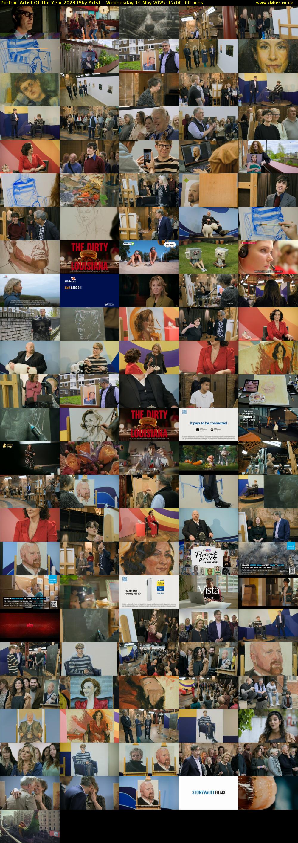 Portrait Artist Of The Year 2023 (Sky Arts) Wednesday 14 May 2025 12:00 - 13:00