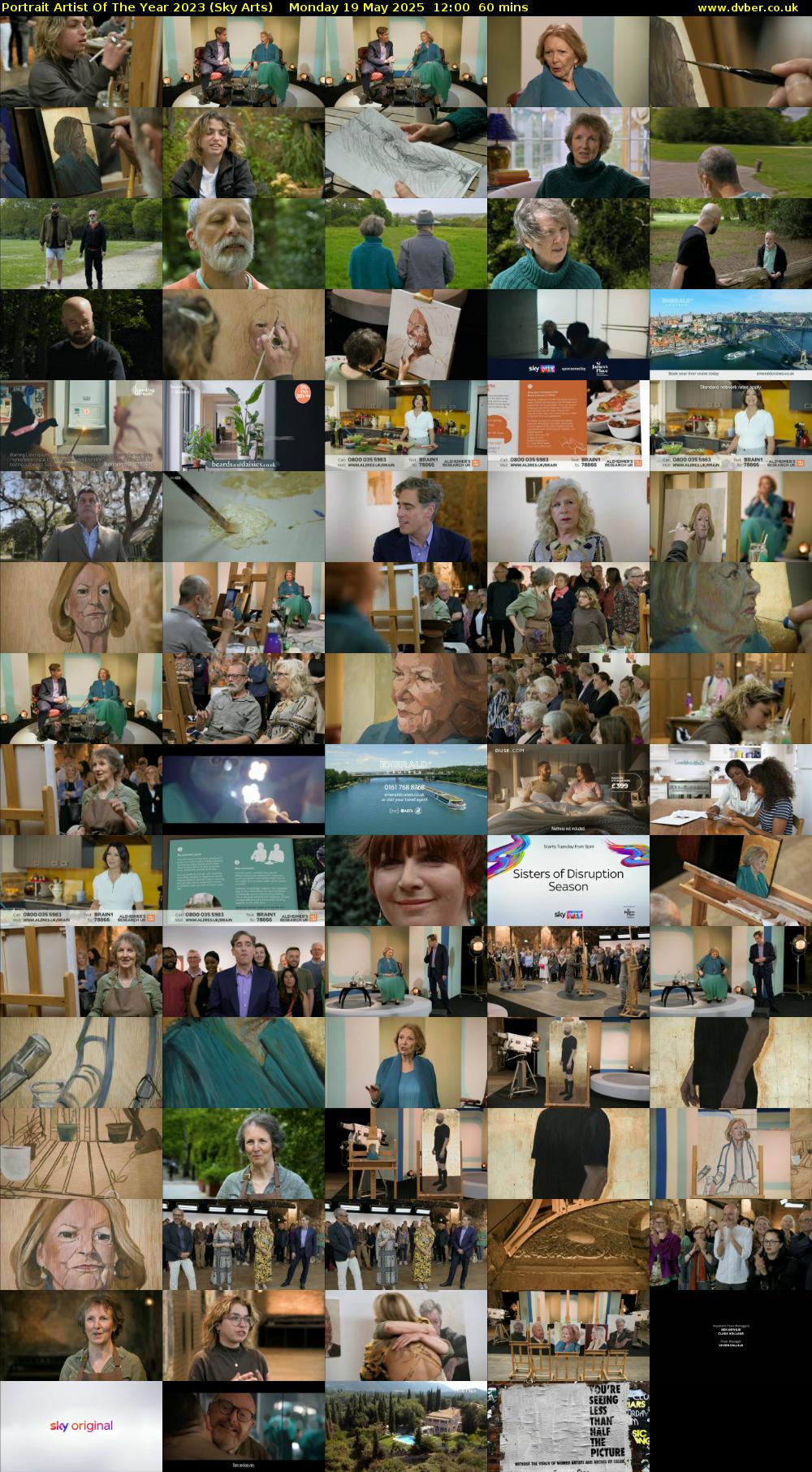 Portrait Artist Of The Year 2023 (Sky Arts) Monday 19 May 2025 12:00 - 13:00
