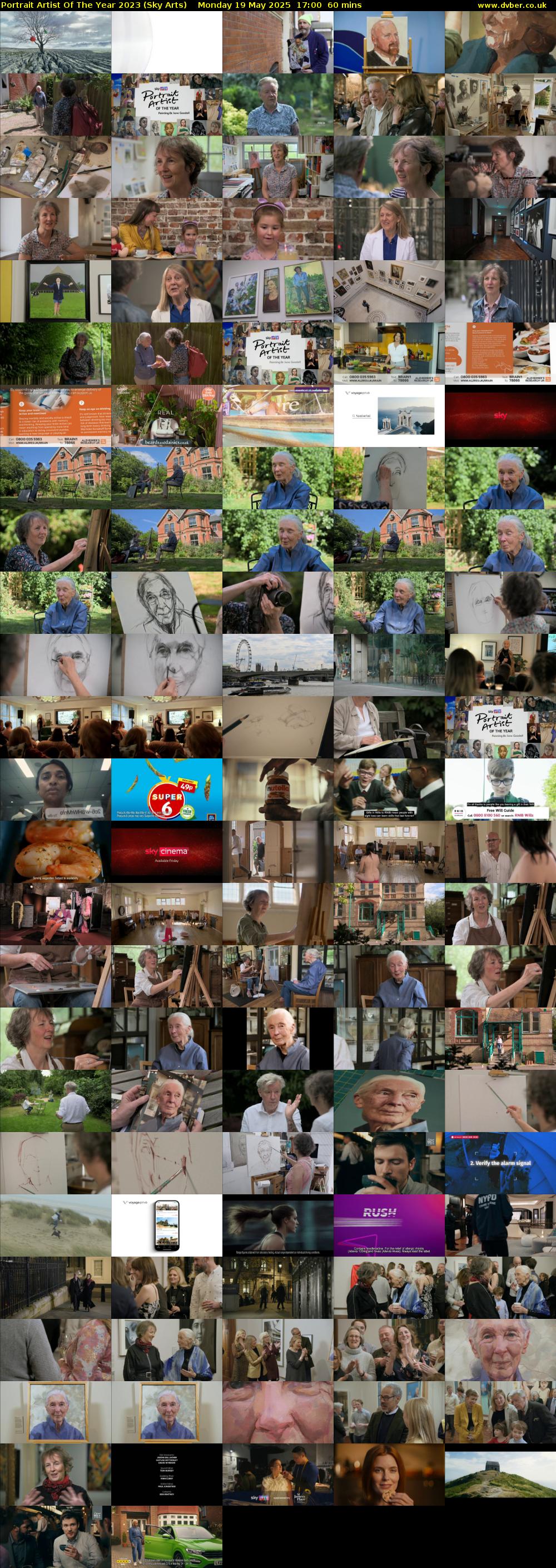 Portrait Artist Of The Year 2023 (Sky Arts) Monday 19 May 2025 17:00 - 18:00
