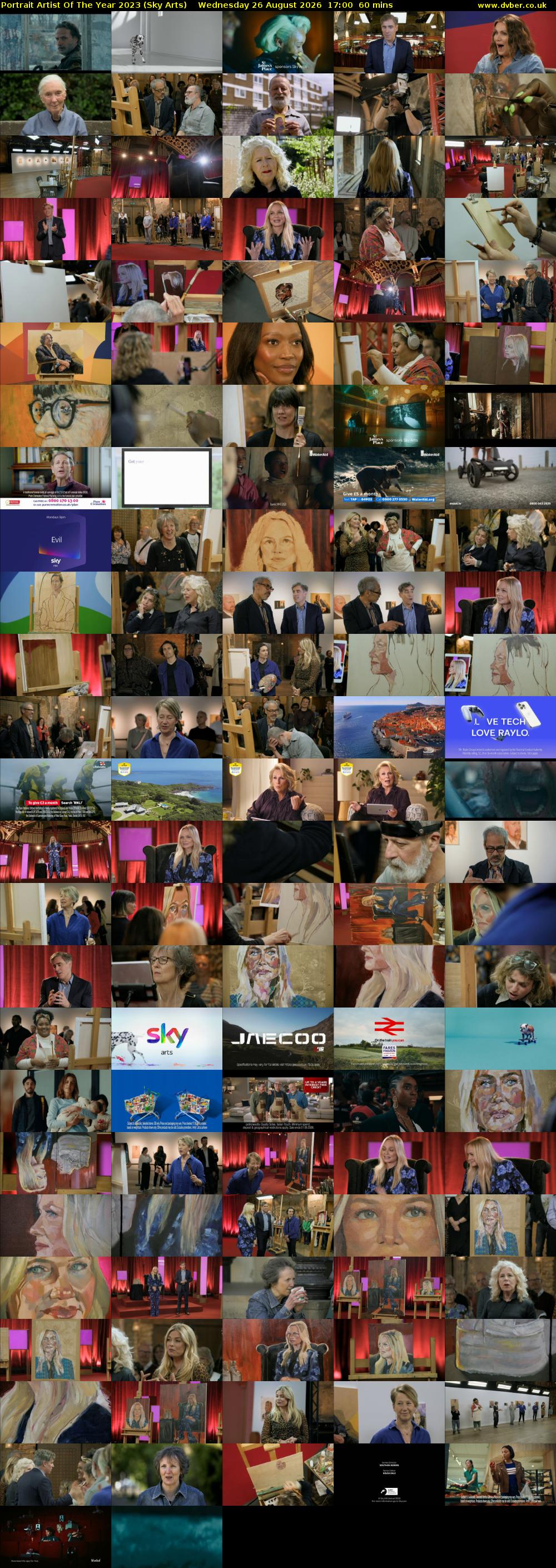 Portrait Artist Of The Year 2023 (Sky Arts) Wednesday 26 August 2026 17:00 - 18:00