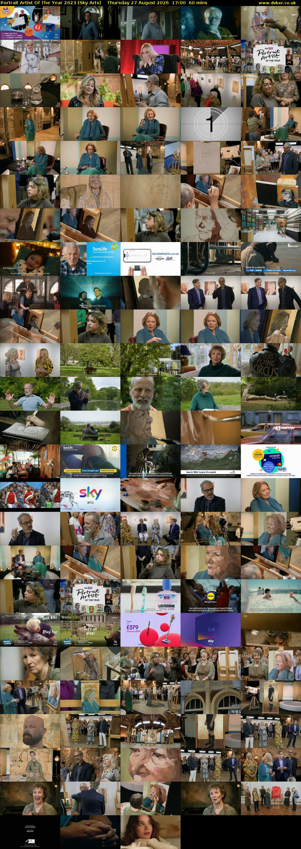 Portrait Artist Of The Year 2023 (Sky Arts) Thursday 27 August 2026 17:00 - 18:00