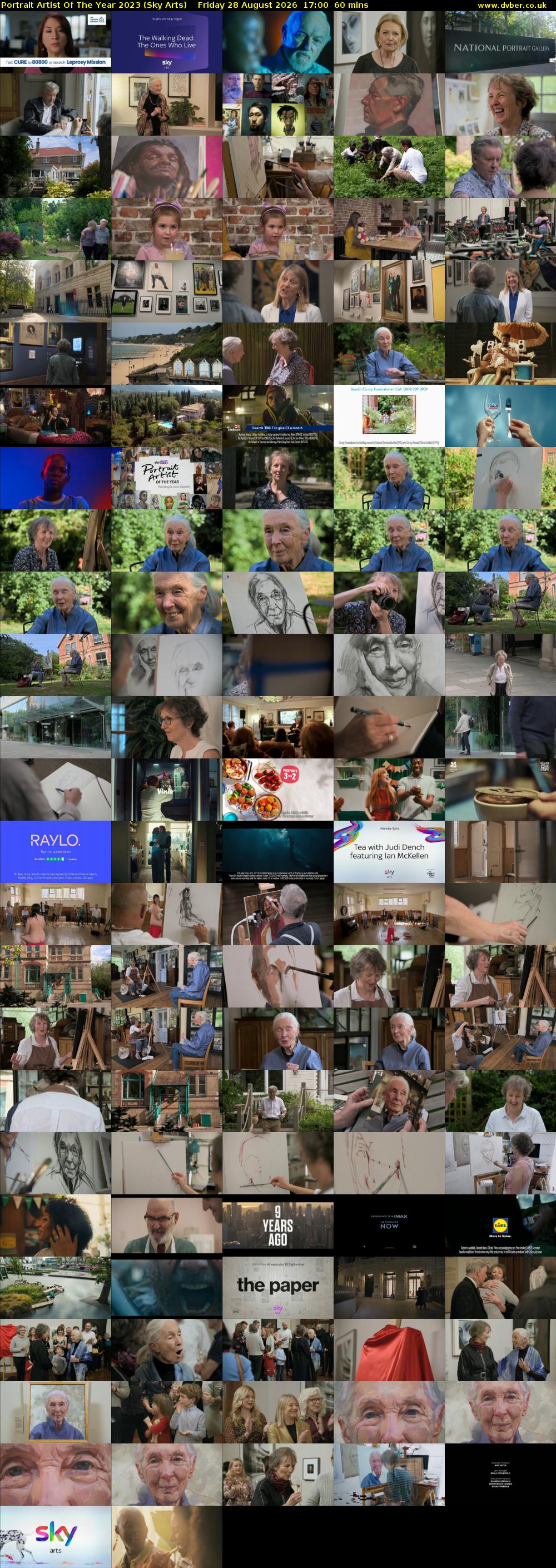 Portrait Artist Of The Year 2023 (Sky Arts) Friday 28 August 2026 17:00 - 18:00