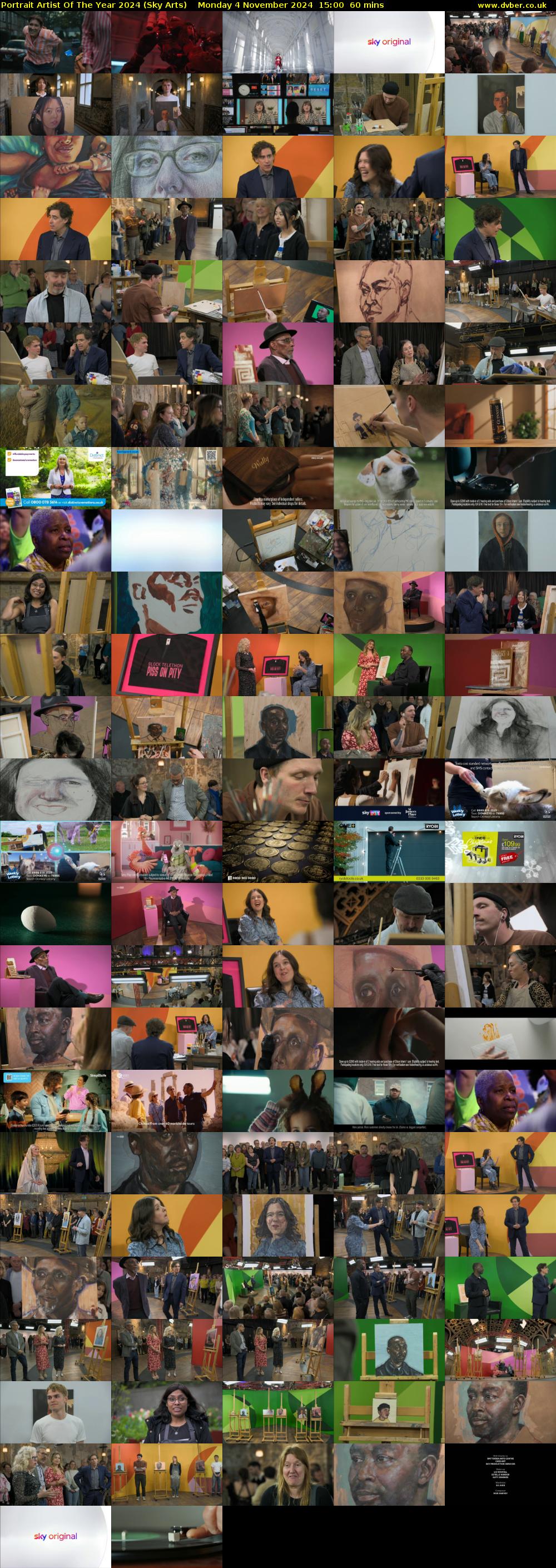 Portrait Artist Of The Year 2024 (Sky Arts) Monday 4 November 2024 15:00 - 16:00