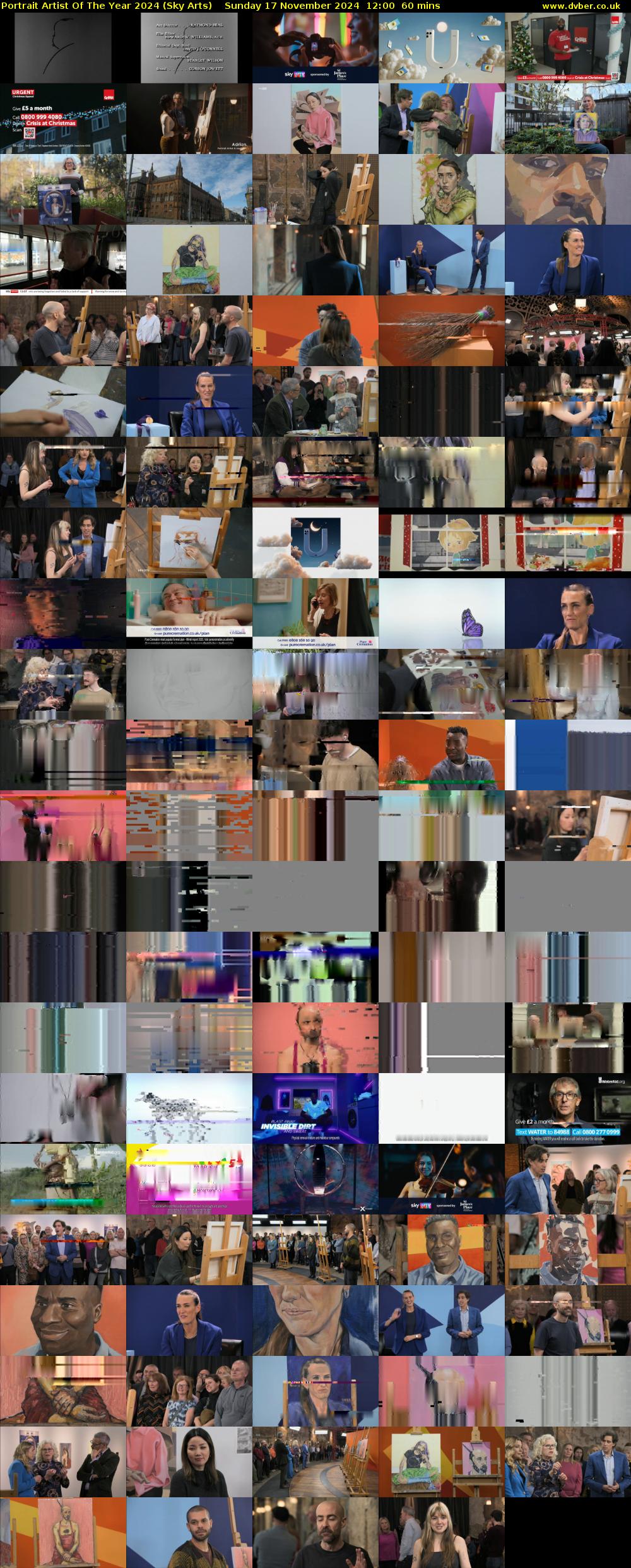 Portrait Artist Of The Year 2024 (Sky Arts) Sunday 17 November 2024 12:00 - 13:00