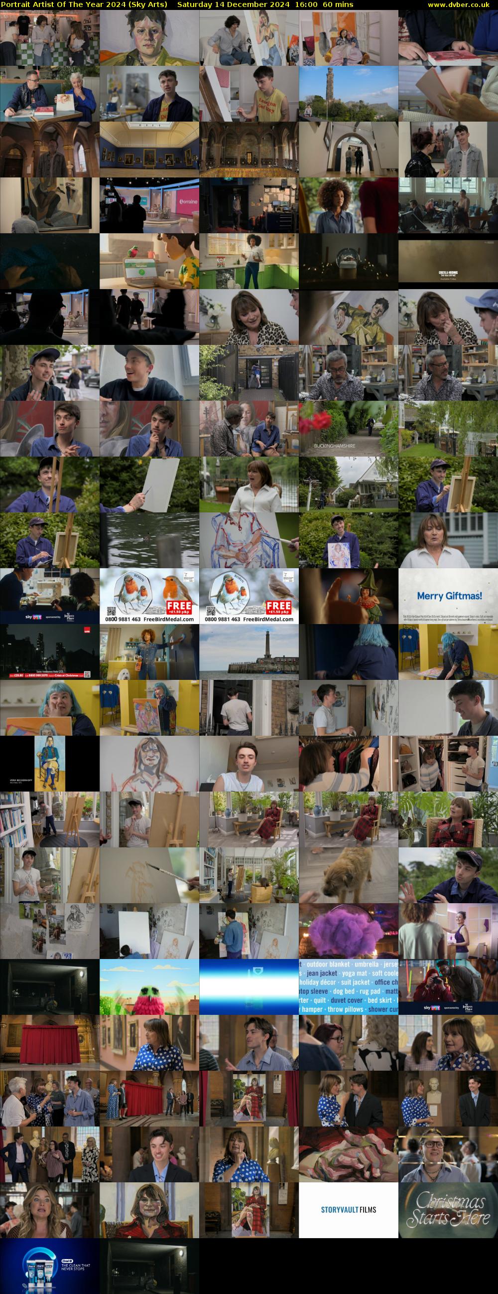 Portrait Artist Of The Year 2024 (Sky Arts) Saturday 14 December 2024 16:00 - 17:00