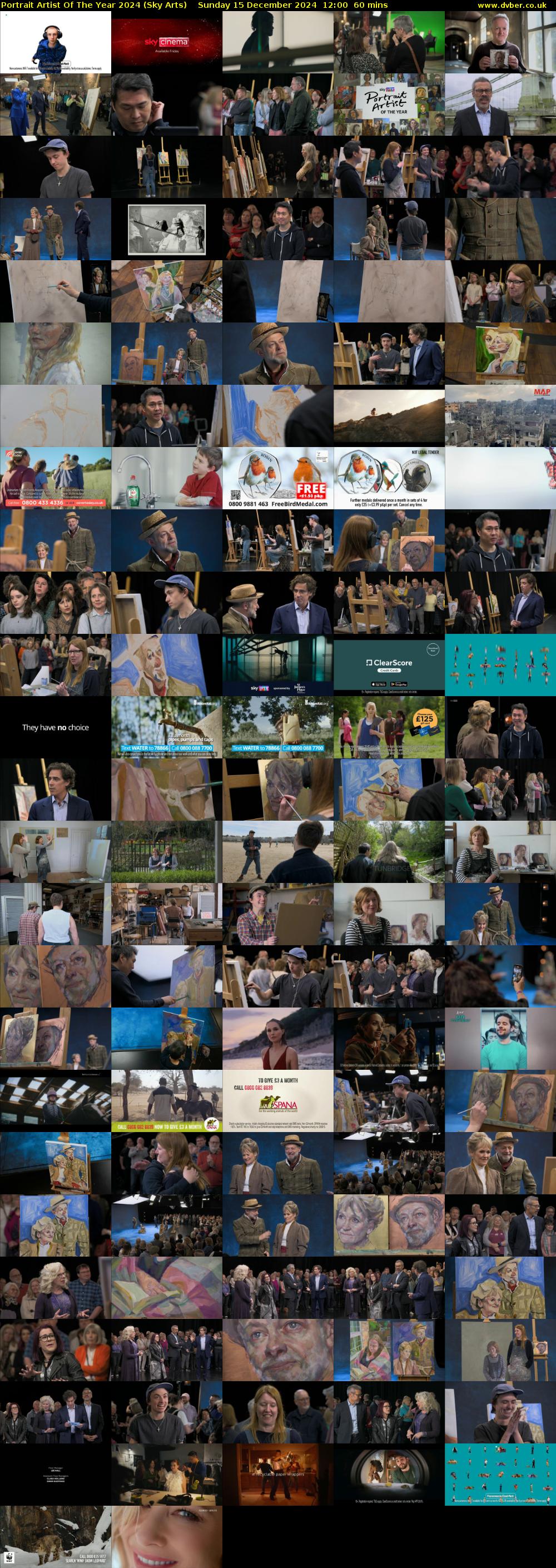 Portrait Artist Of The Year 2024 (Sky Arts) Sunday 15 December 2024 12:00 - 13:00