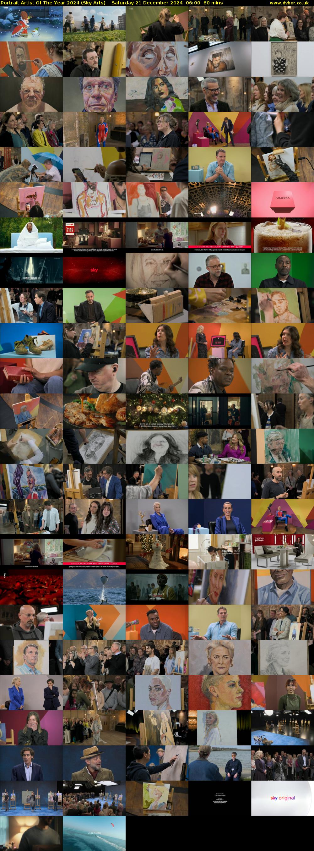 Portrait Artist Of The Year 2024 (Sky Arts) Saturday 21 December 2024 06:00 - 07:00
